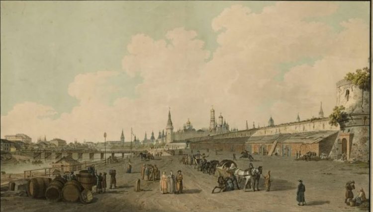 Как выглядела Москва до пожара 1812 года и после