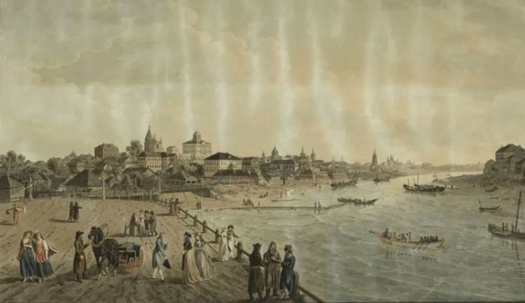 Как выглядела Москва до пожара 1812 года и после