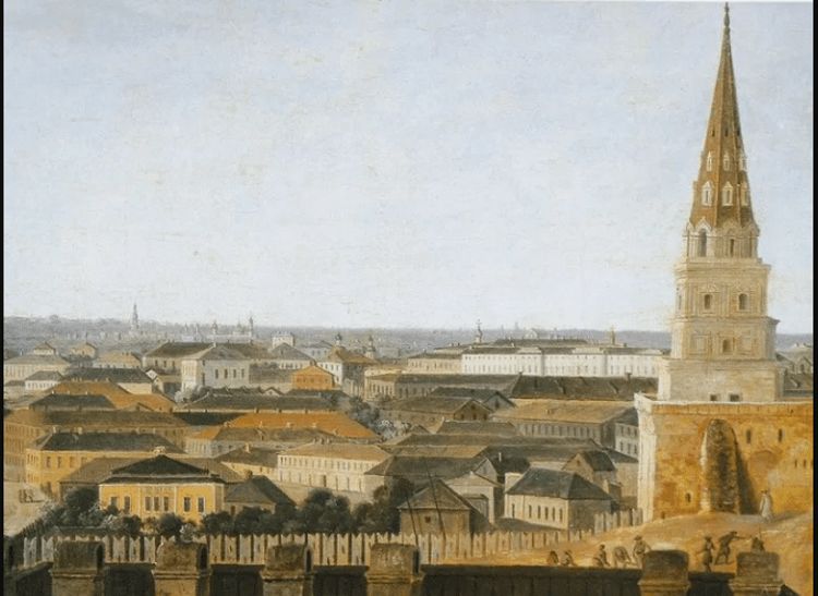 Как выглядела Москва до пожара 1812 года и после