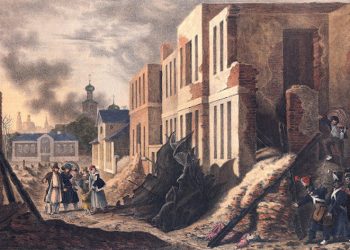 Как выглядела Москва до пожара 1812 года и после