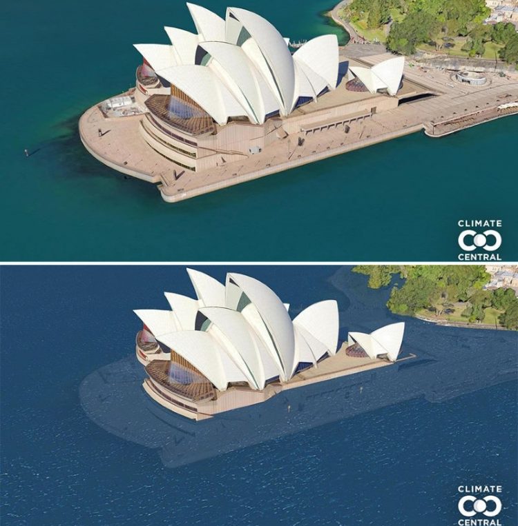 Австралия Сидней Сиднейский оперный театр_глобальное потепление климата